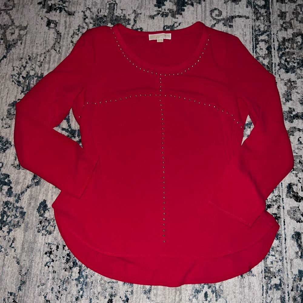 Elegant Red Women's Top